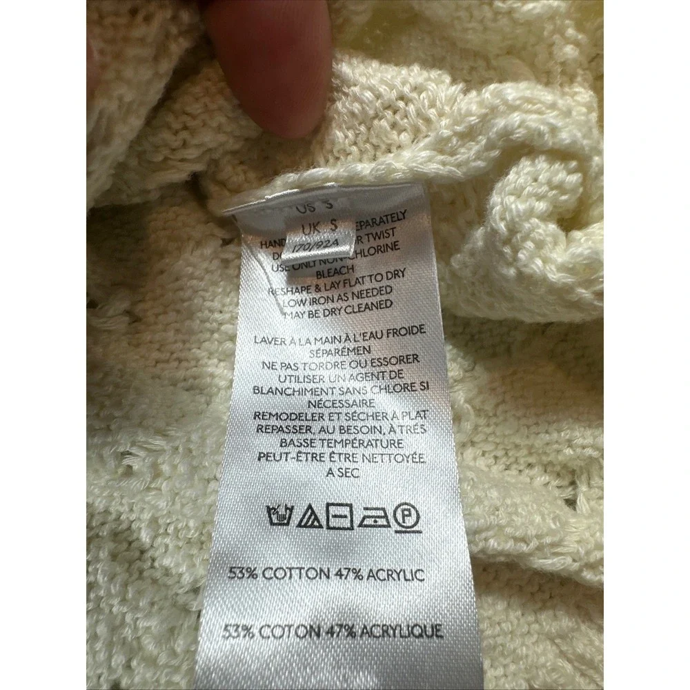 Free People Ivory Knit Vest Mini Skirt Set‎ Sleeveless Turtleneck Small